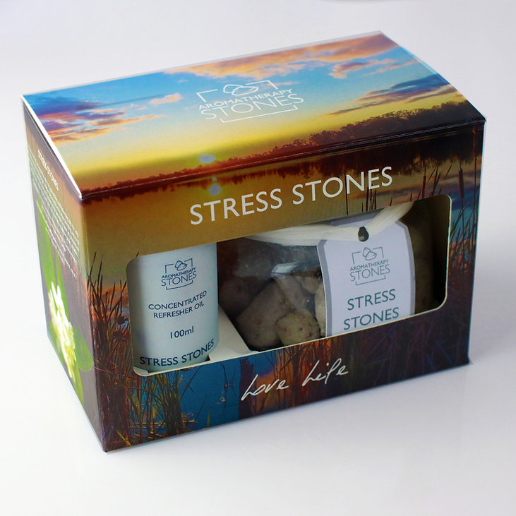 Aromatherapy Stress Stones Gift Set