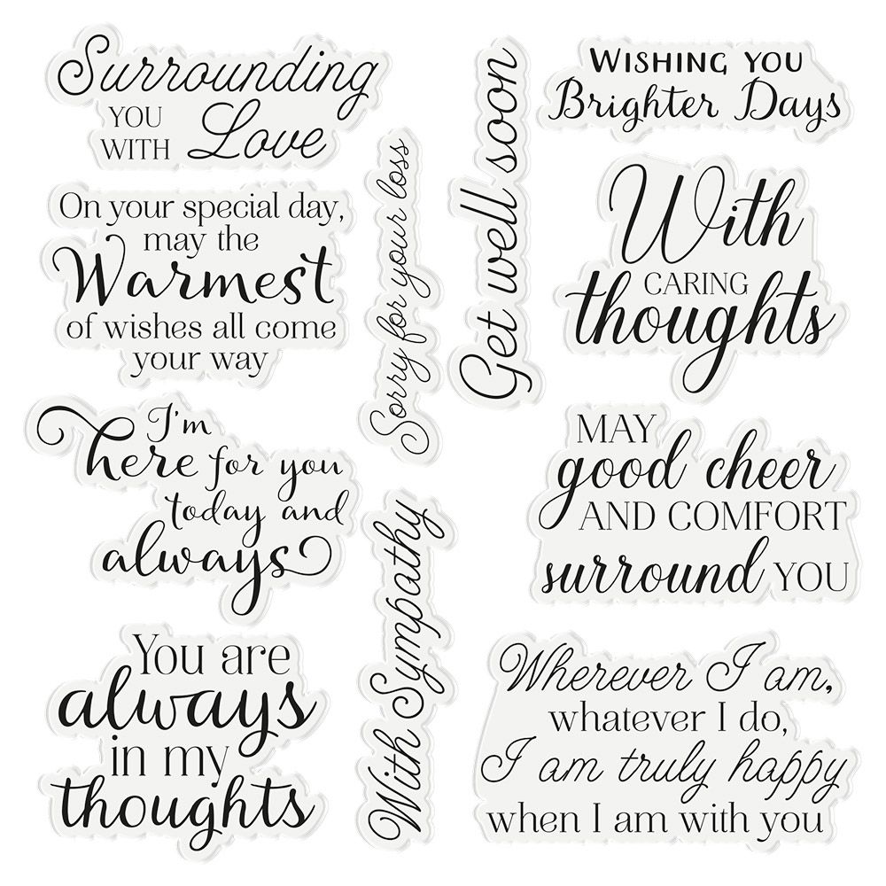 Caring Thoughts - Acrylic Stamp - Always in my Thoughts