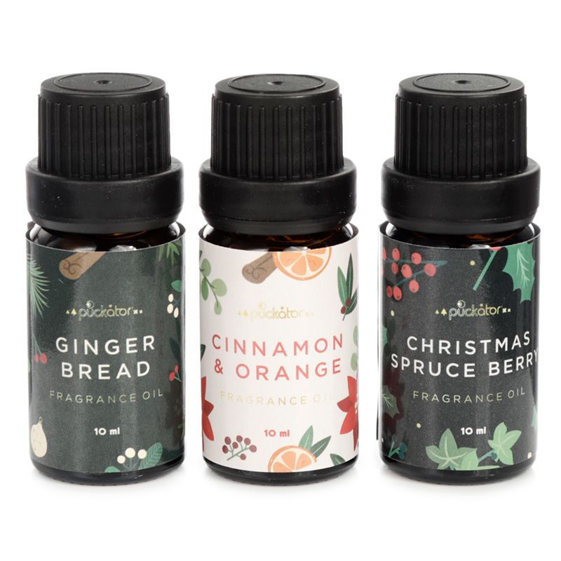 Christmas Festive Florals Fragrance Oils - Gingerbread, Cinnamon & Orange, Spruce Berry