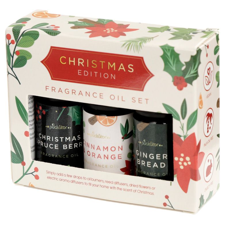 Christmas Festive Florals Fragrance Oils - Gingerbread, Cinnamon & Orange, Spruce Berry