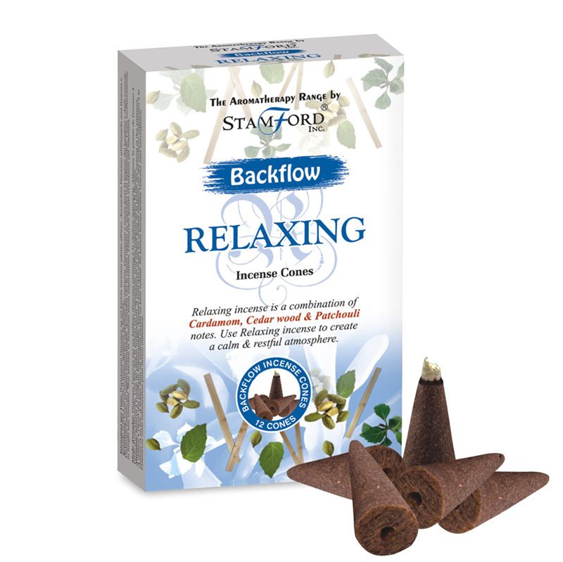 Stamford Aromatherapy Backflow Incense Cones - Relaxation