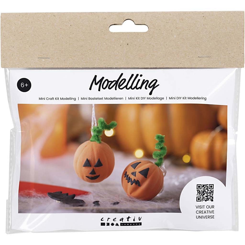 DIY Modelling Kit - Halloween Decorations - Pumpkin - 2 pcs