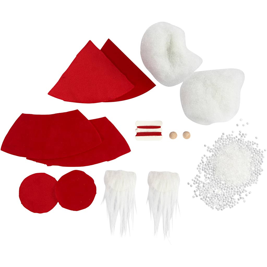 Felt Craft Set for 2 Christmas Santa Gnomes