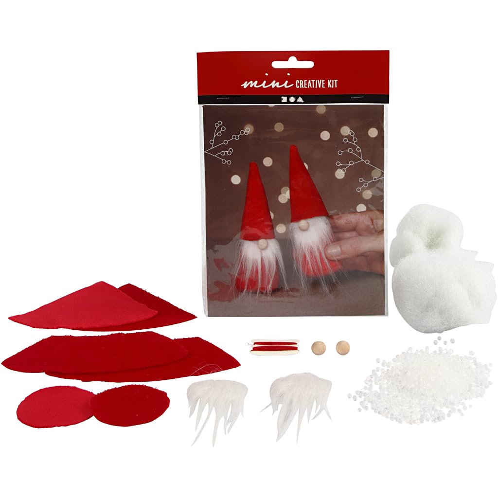 Felt Craft Set for 2 Christmas Santa Gnomes