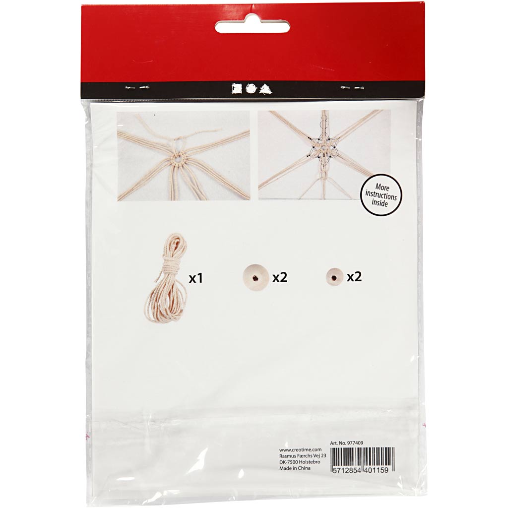 Christmas Snowflake Decoration - Macrame Craft Kit