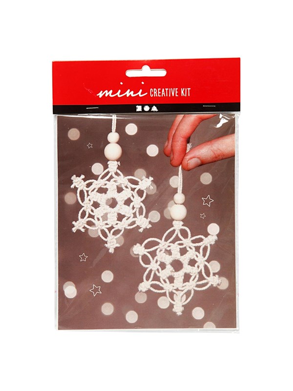 Christmas Snowflake Decoration - Macrame Craft Kit