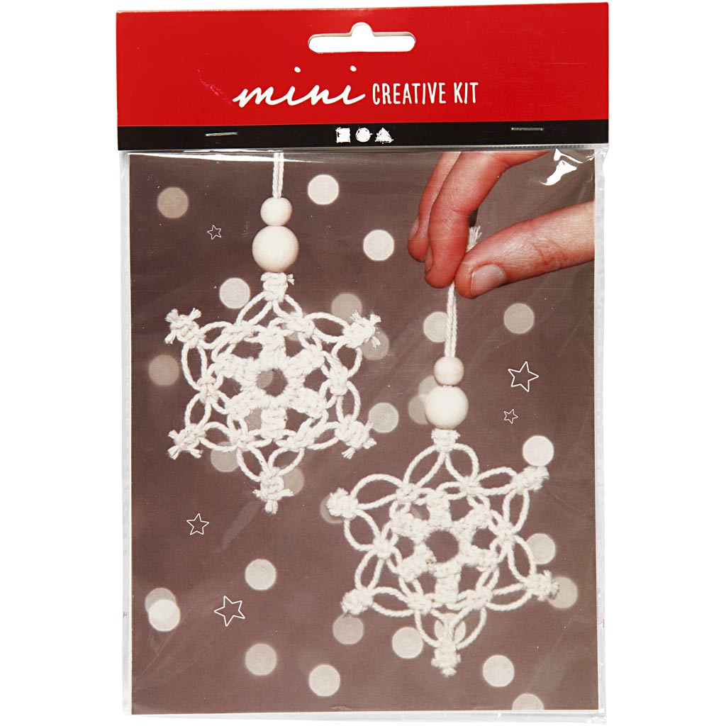 Christmas Snowflake Decoration - Macrame Craft Kit