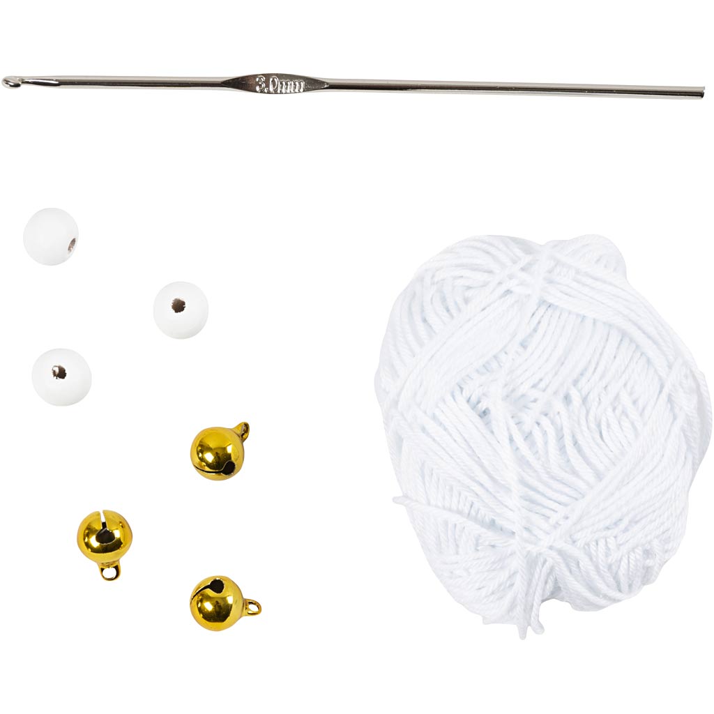 DIY Crochet Kit - Snowflakes - White - 3 pcs