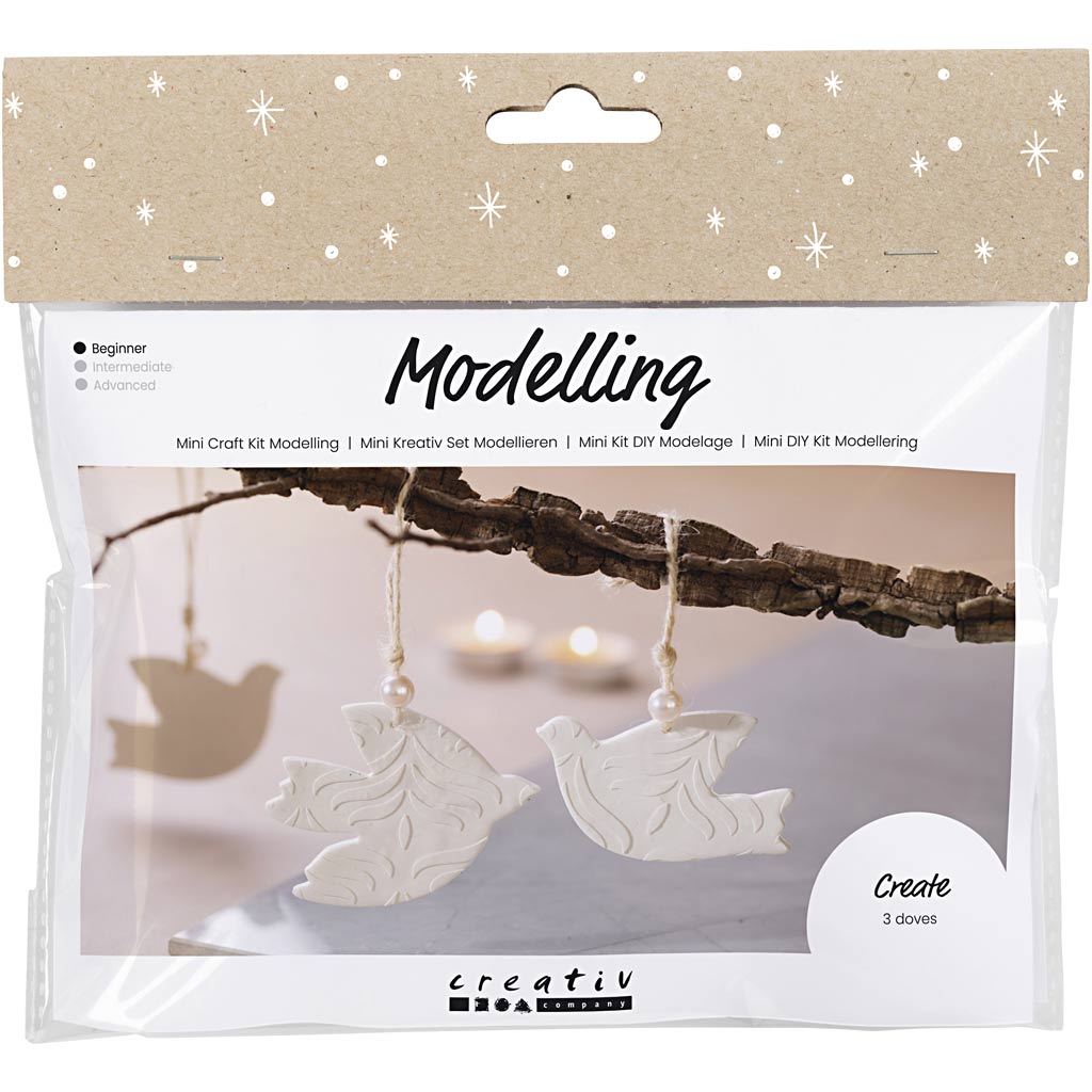 Clay Polymer Dove Modelling Crafting Kit