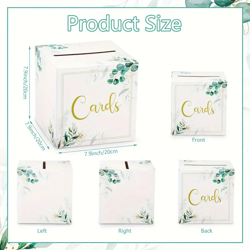 Elegant Paper Card Box for Weddings, Graduations, Birthdays & More