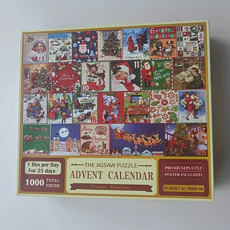 Christmas Jigsaw Puzzle Advent Calendar - 24 Puzzles