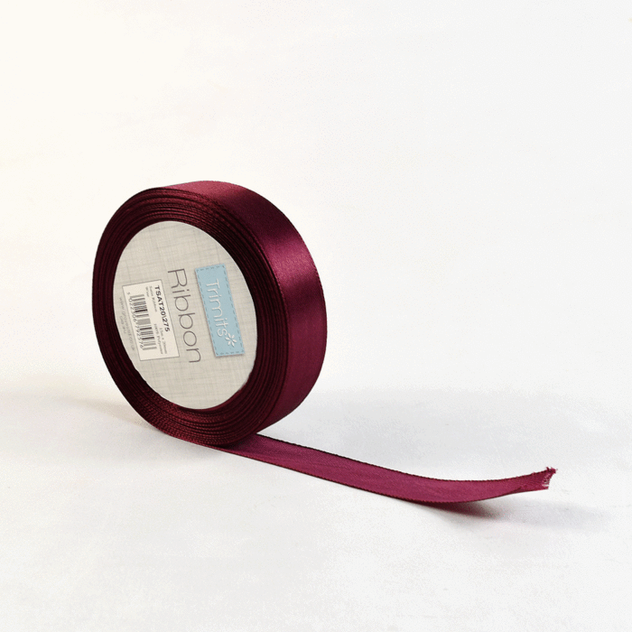 Satin Ribbon, 20mm x 15 Metre Roll, Various Colours