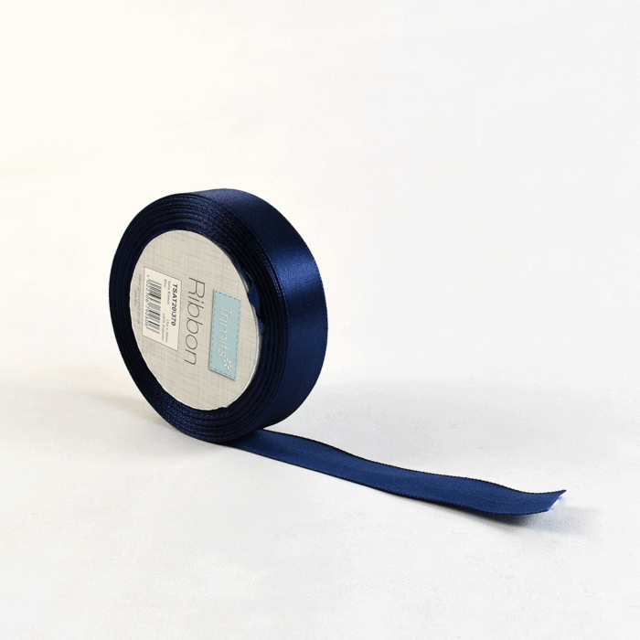 Satin Ribbon, 20mm x 15 Metre Roll, Various Colours