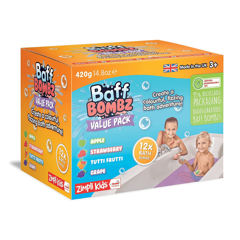 Zimpli Kids - Baff Bombz Value Pack 12x Bath Bombs