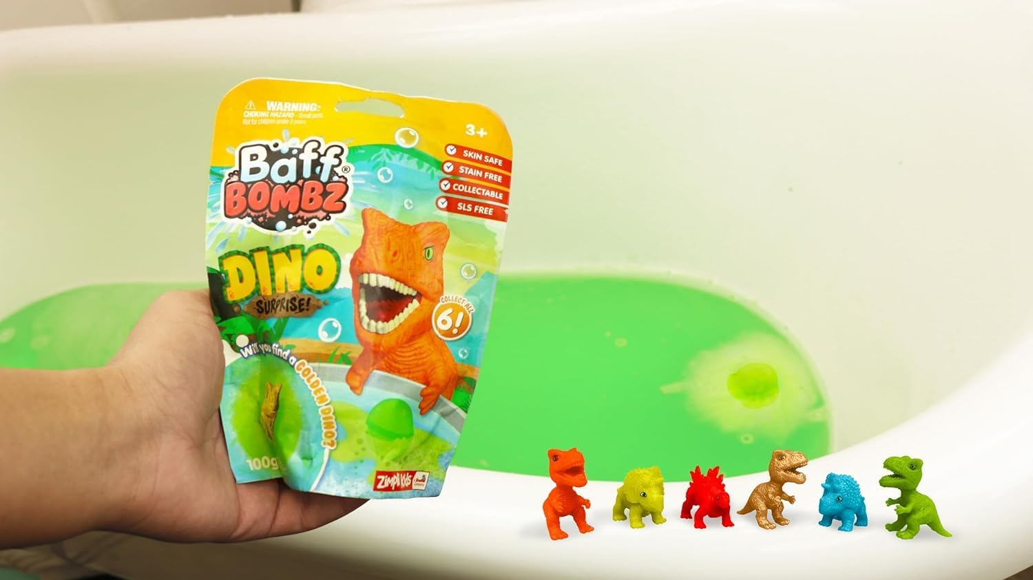 Zimpli Kids Large Dino Surprise Bath Bomb