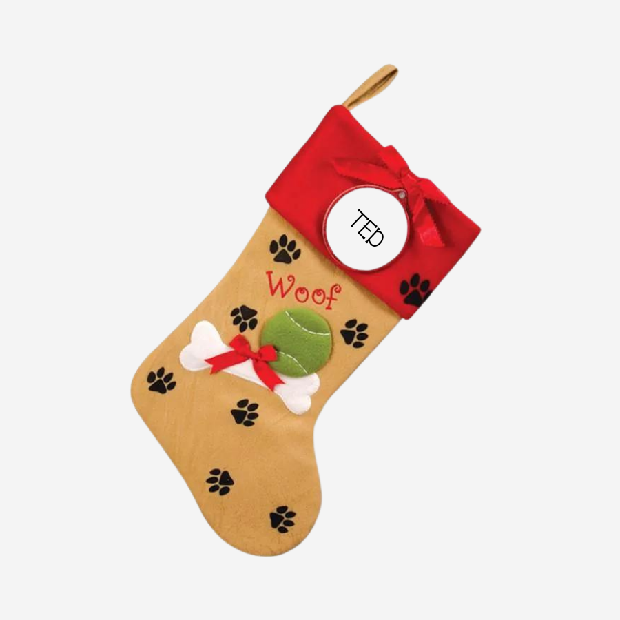 DIY Personalised Dog Christmas Stocking