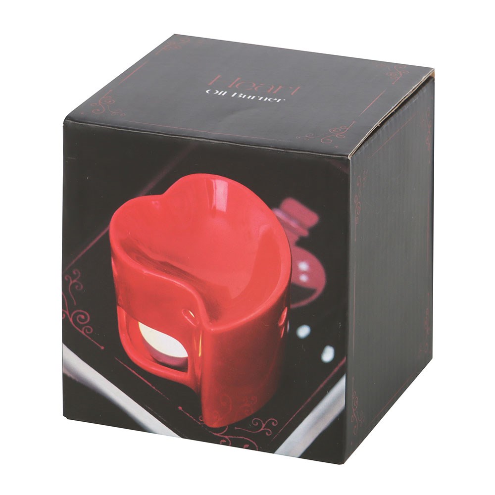 Red Heart Oil Burner & Wax Warmer