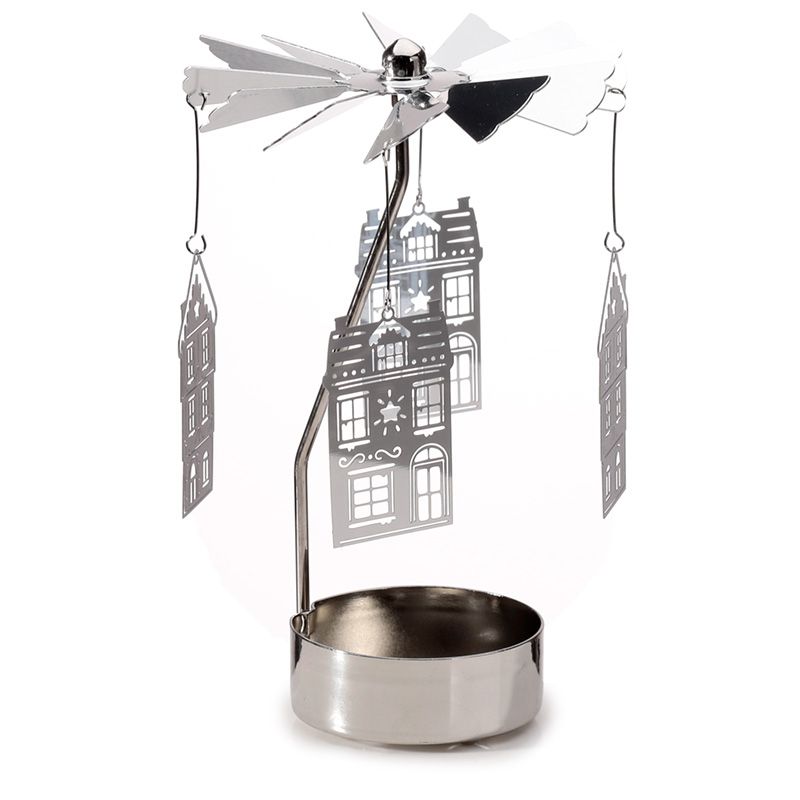 Spinning Tea Light Carousel Candle Holder - Christmas Baker Street