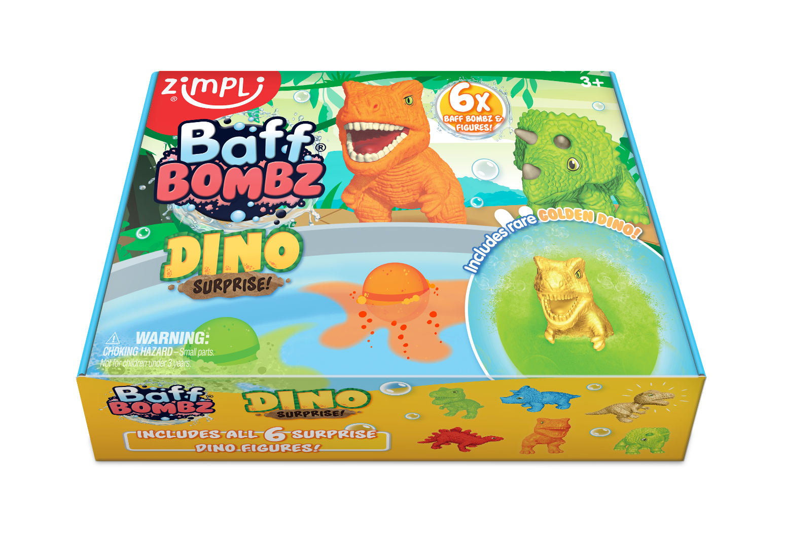 Zimpli Kids Dino Surprise Bath Bombs Gift Set