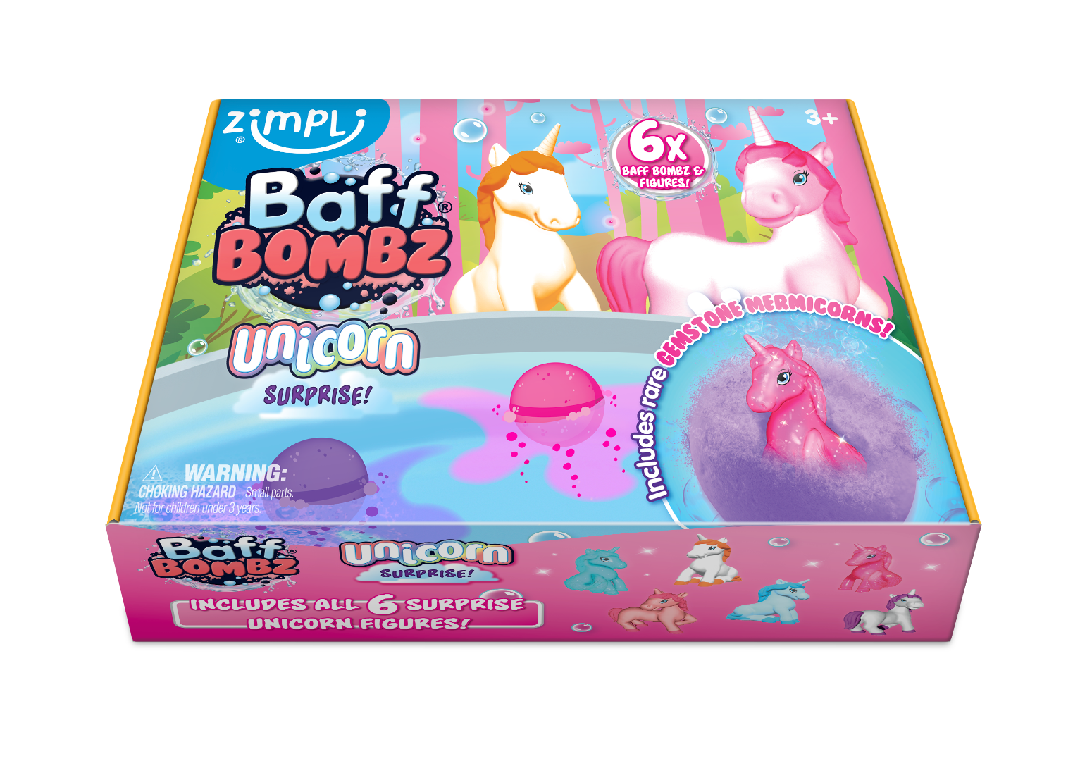 Zimpli Kids Unicorn Surprise Bath Bomb Gift Set