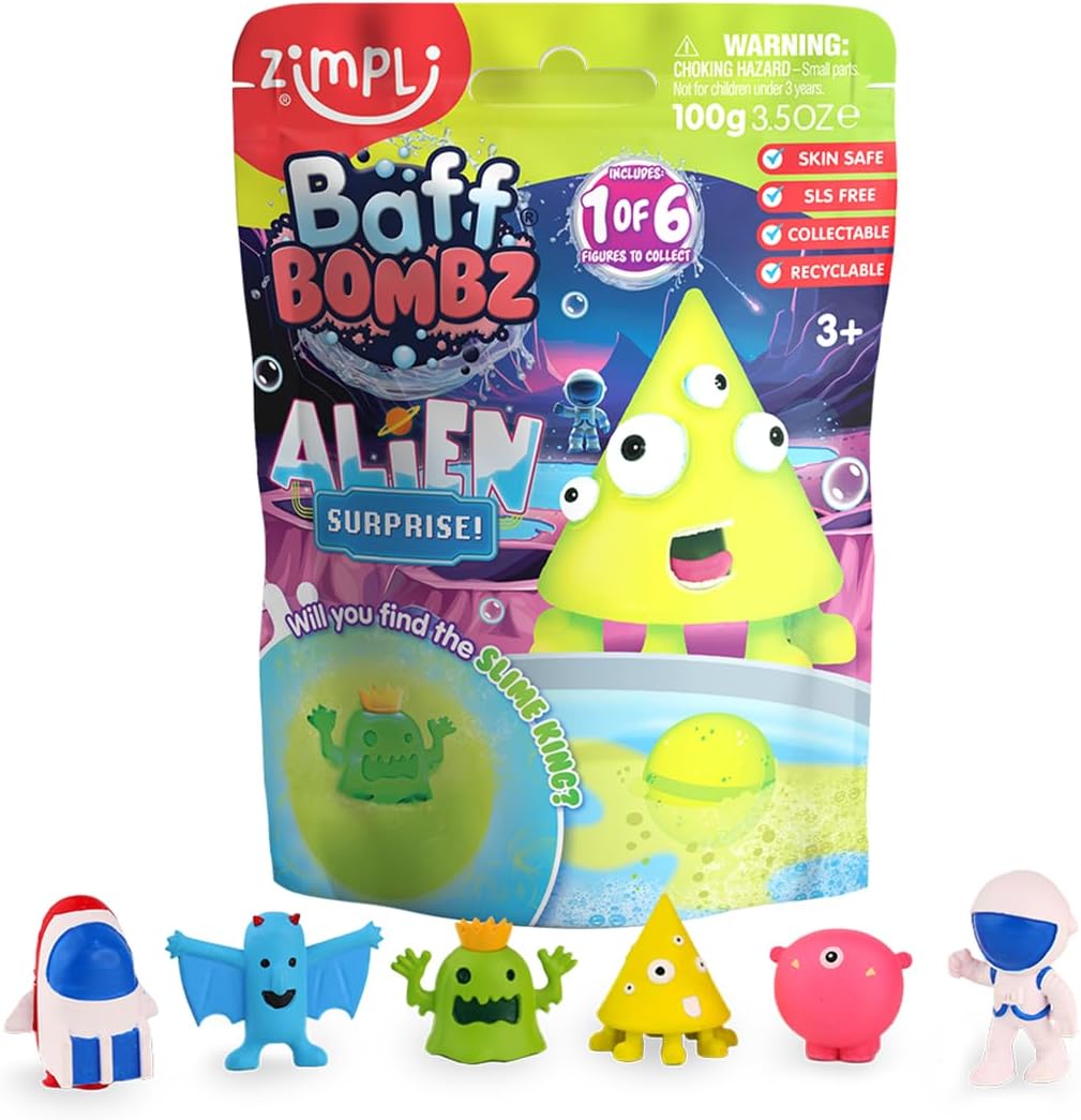 Zimpli Kids Large Alien Surprise Bath Bomb