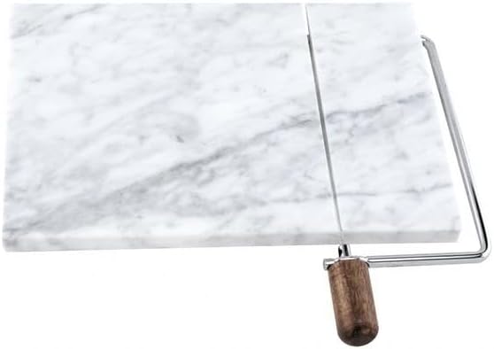 Marble Cheese Board with Wire Cheese Cutter