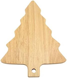 Rubberwood Xmas Tree Shaped Serving Board / Platter