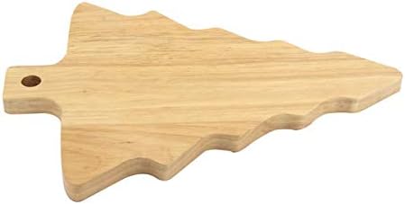 Rubberwood Xmas Tree Shaped Serving Board / Platter