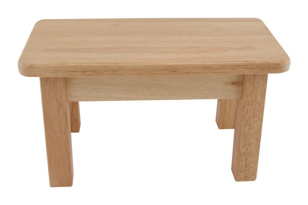 Hevea Wood Kids Stool - Plain Top