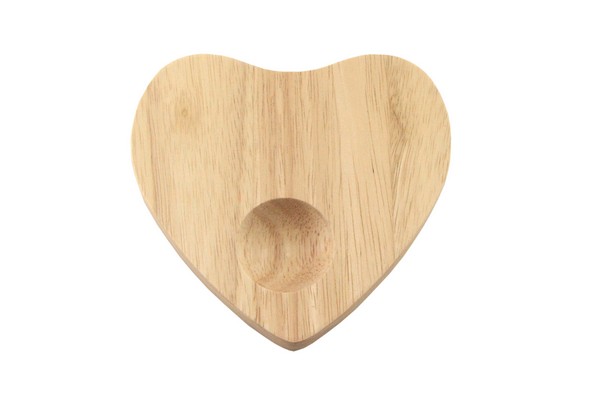 Heart Shaped Rubberwood Egg Holder Boards