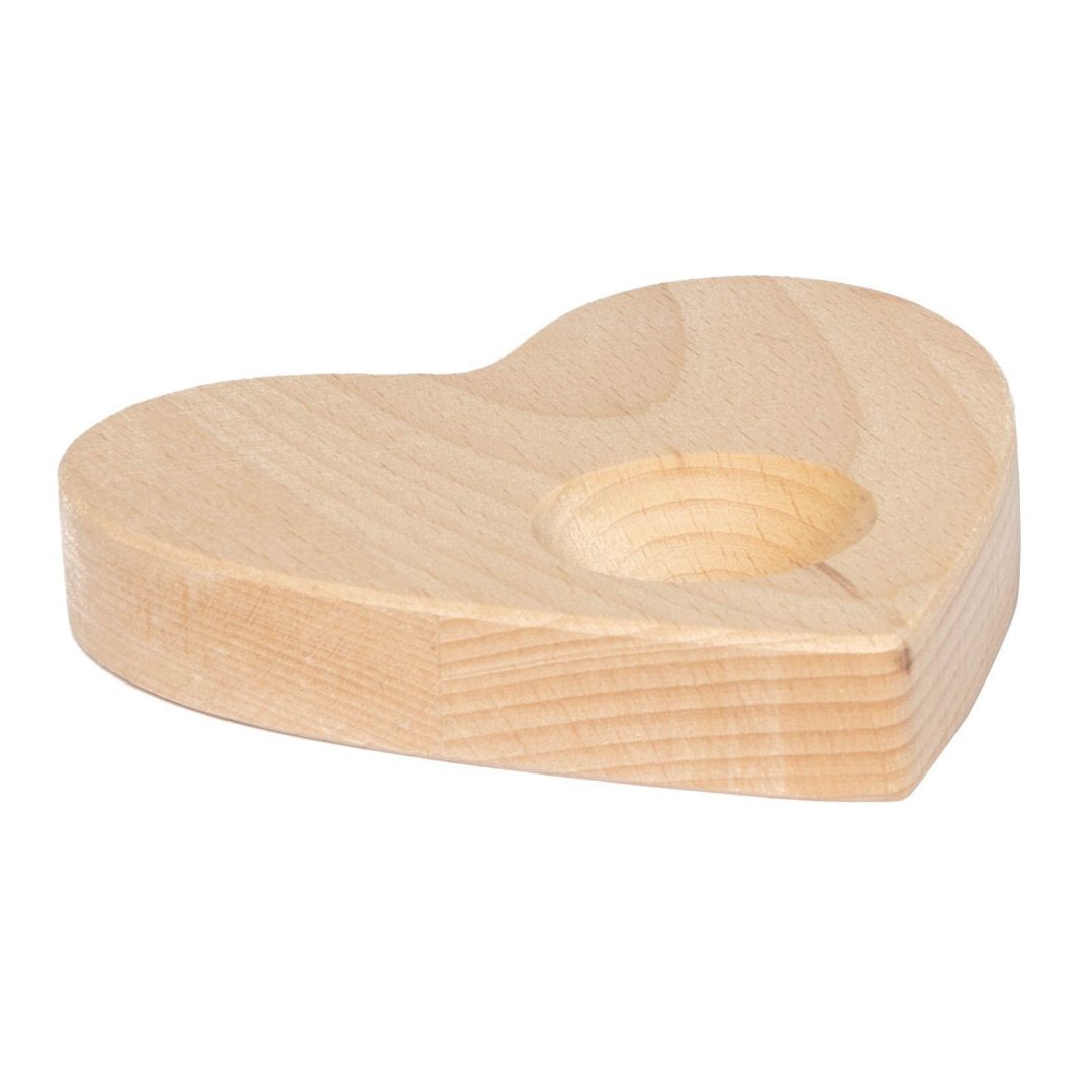 Heart Shaped Rubberwood Egg Holder Boards