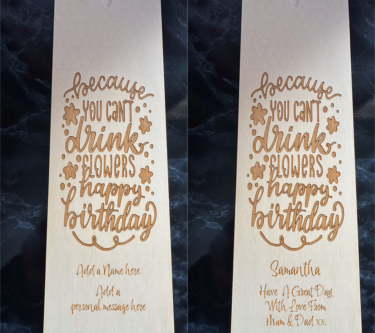 Personalised Birthday Wooden Wine Bottle Box