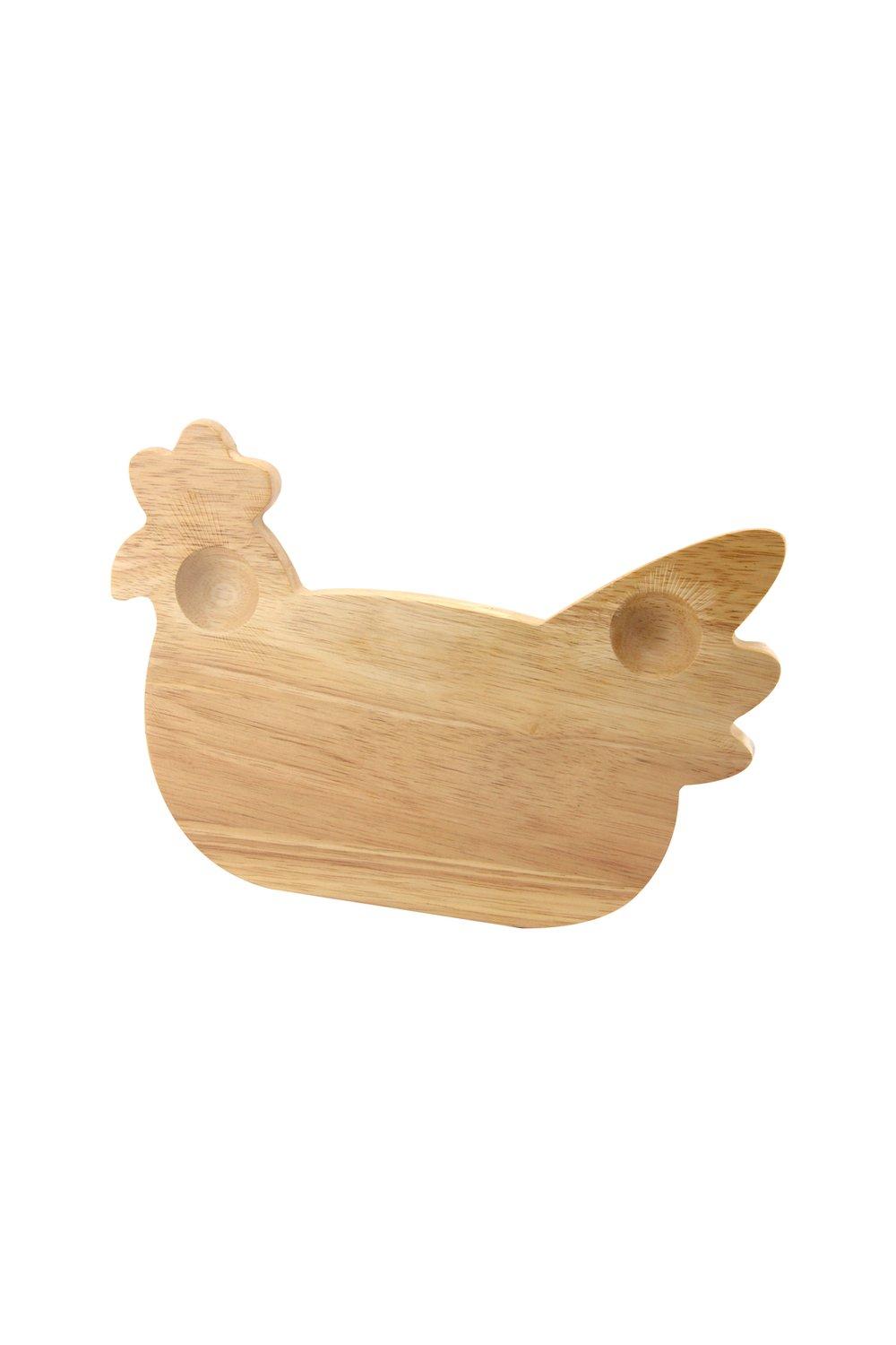 Wooden Breakfast Board - Chicken