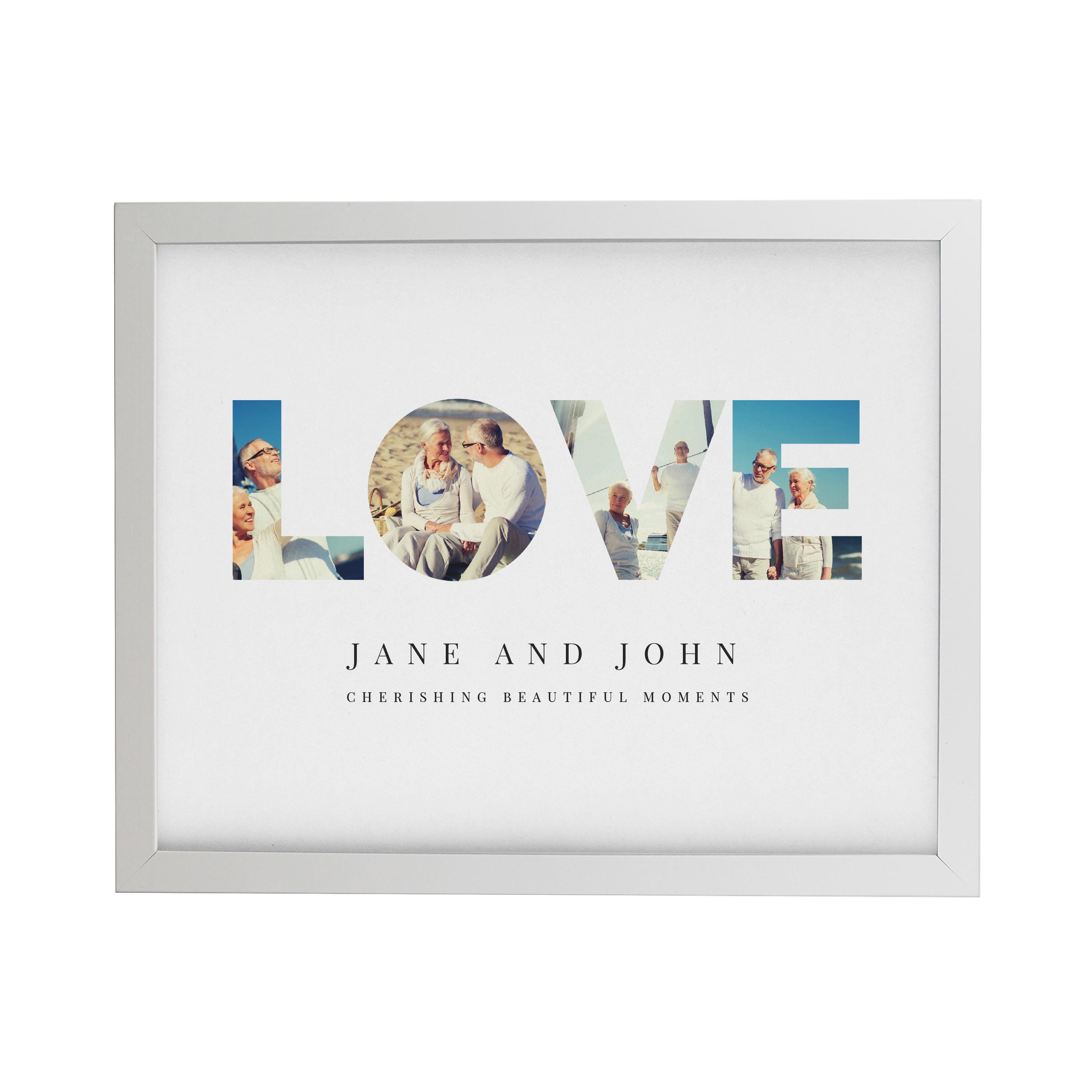 Personalised LOVE Photo Poster Frame