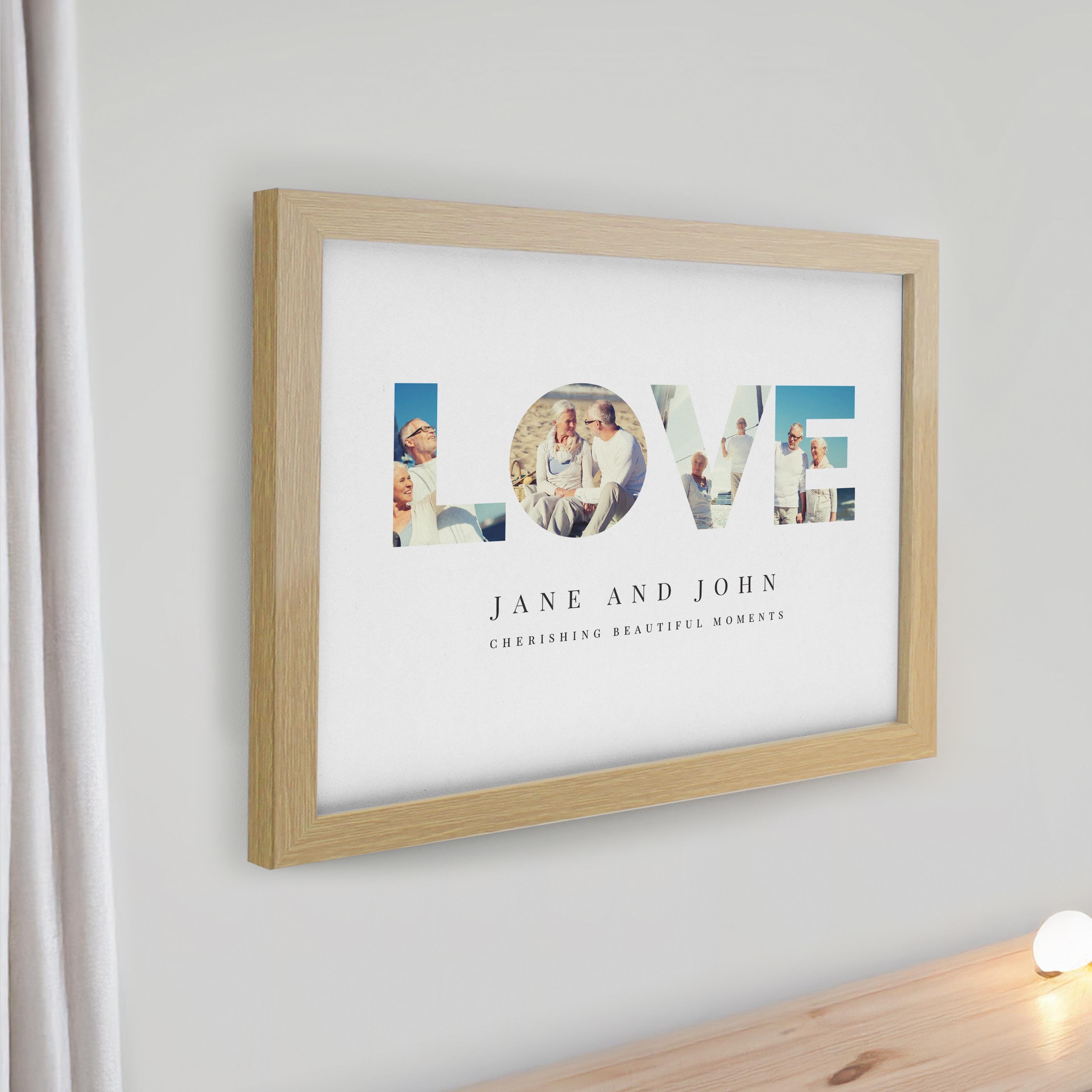 Personalised LOVE Photo Poster Frame