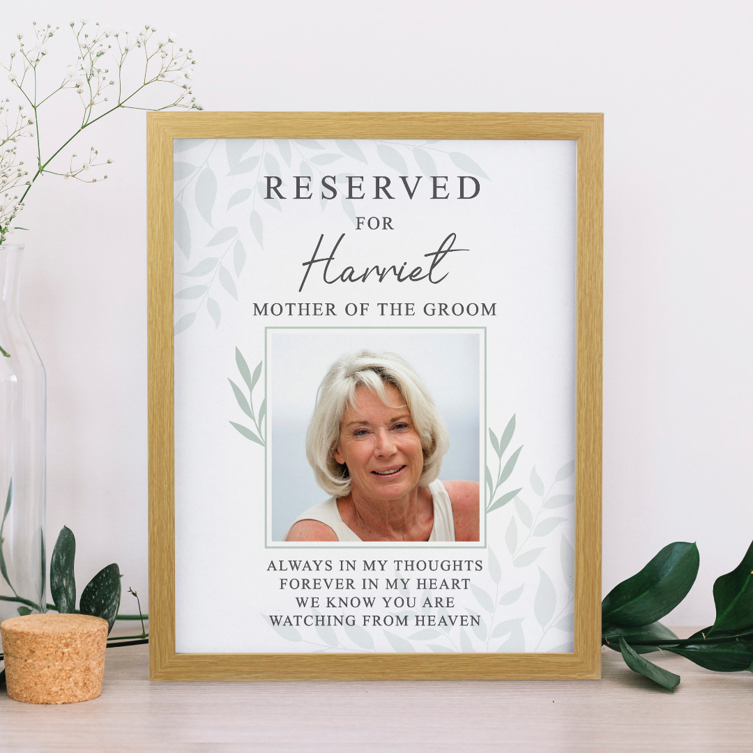 Personalised 'Reserved For' Photo Poster Frame