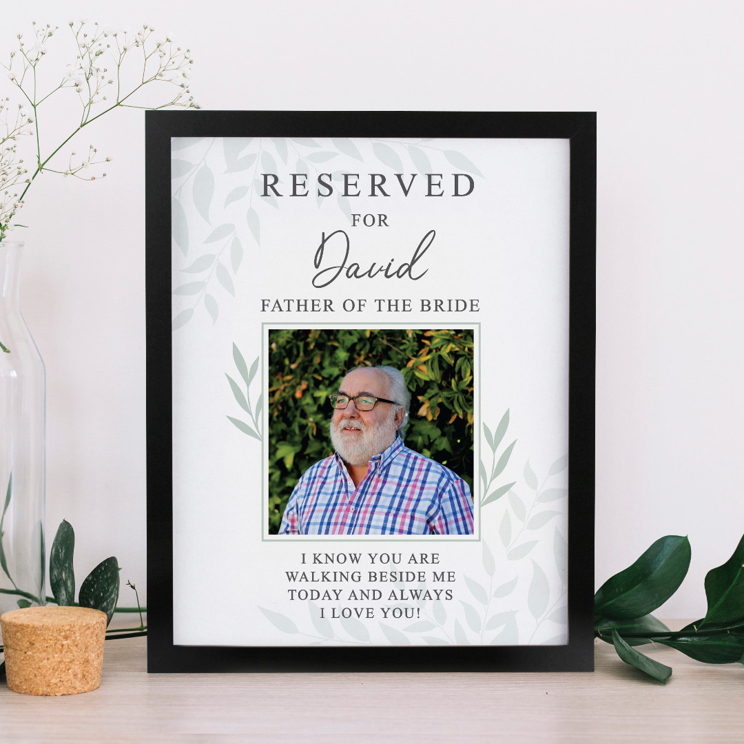 Personalised 'Reserved For' Photo Poster Frame