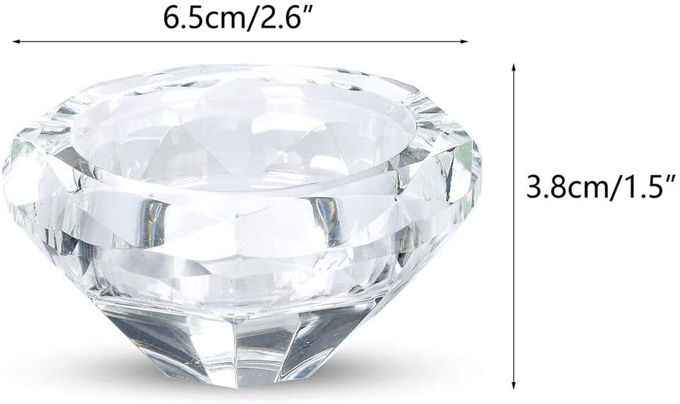 Landon Tyler Handcrafted Crystal Diamond Shaped Tealight Holder