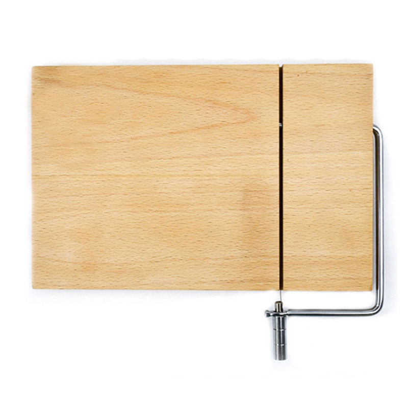 Rubberwood Cheese Board With Wire Slicer