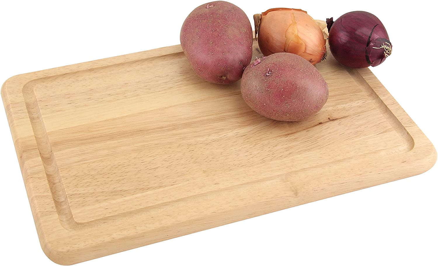 Rubberwood Chopping Board - Amusing - Murder Vegetables