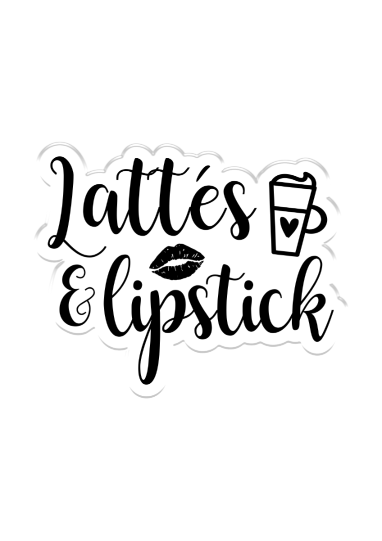 Crafters Companion Clear Acrylic Stamp ~ Lattes & Lipstick