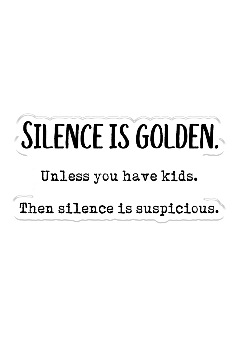 Crafters Companion Clear Acrylic Stamp ~ Silence is Golden