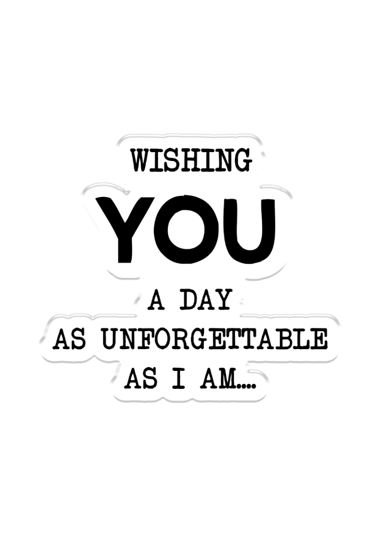 Crafters Companion Clear Acrylic Stamp ~ Unforgettable Day