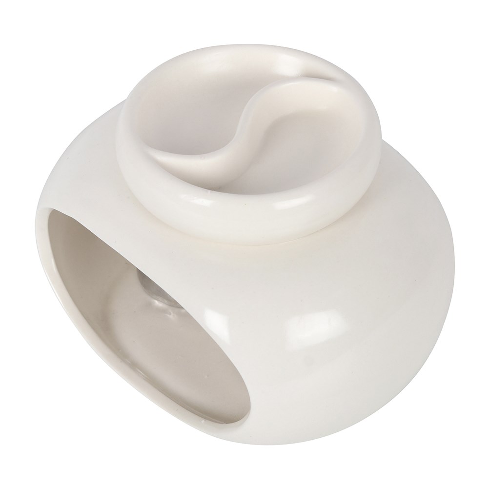 White Double Oil Burner