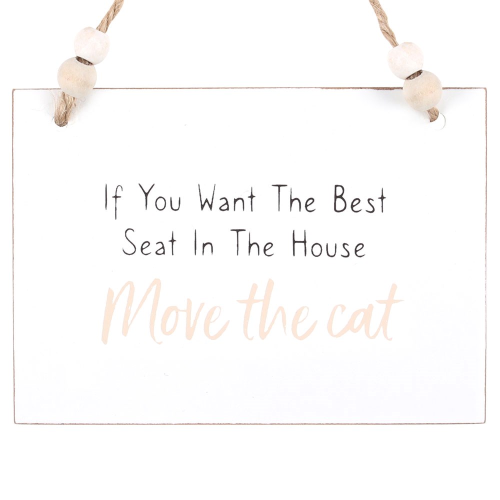 Move The Cat Hanging Sign