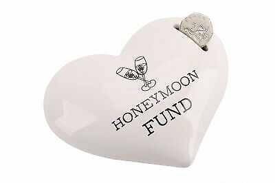 Heart Shape Wedding Money Bank ~ Honeymoon / Wedding