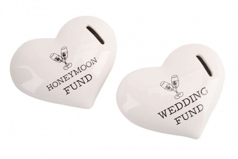 Heart Shape Wedding Money Bank ~ Honeymoon / Wedding