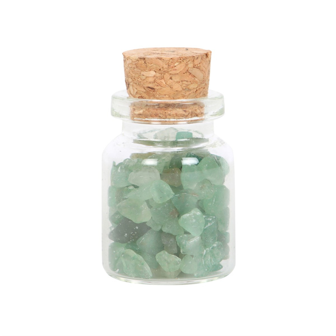 A Little Jar of Luck - Aventurine Crystal in a Matchbox