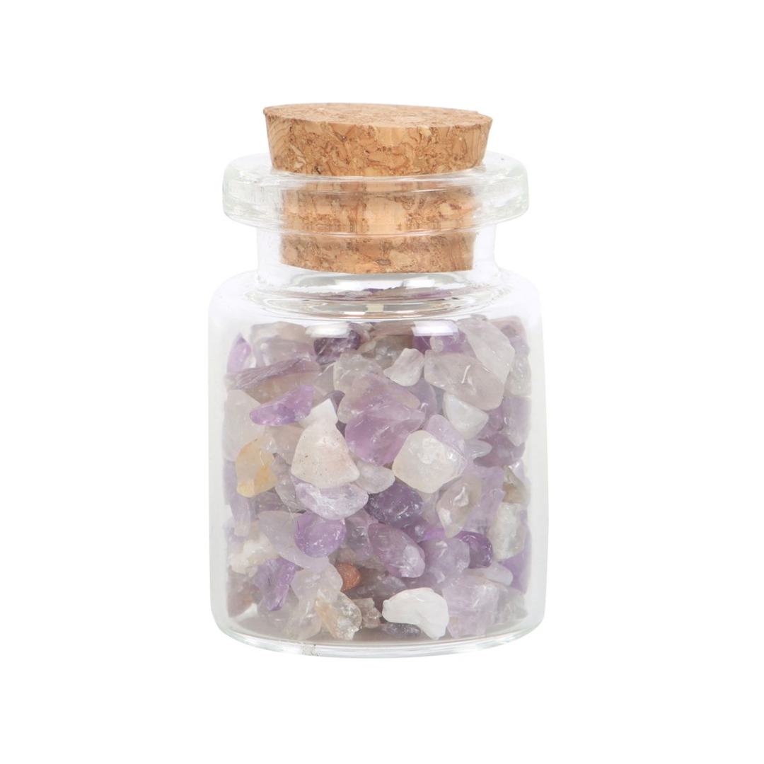 A Little Jar of Calm - Amethyst Crystal in a Matchbox