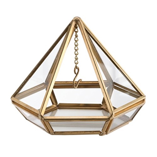 Lillian Rose Gold Hanging Prism Ring Holder